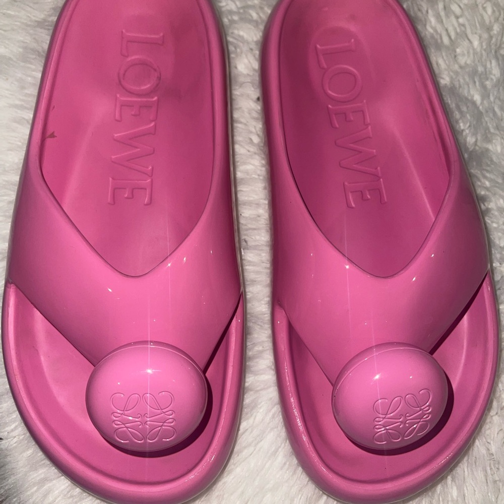 Loewe Pink Slide Sandals